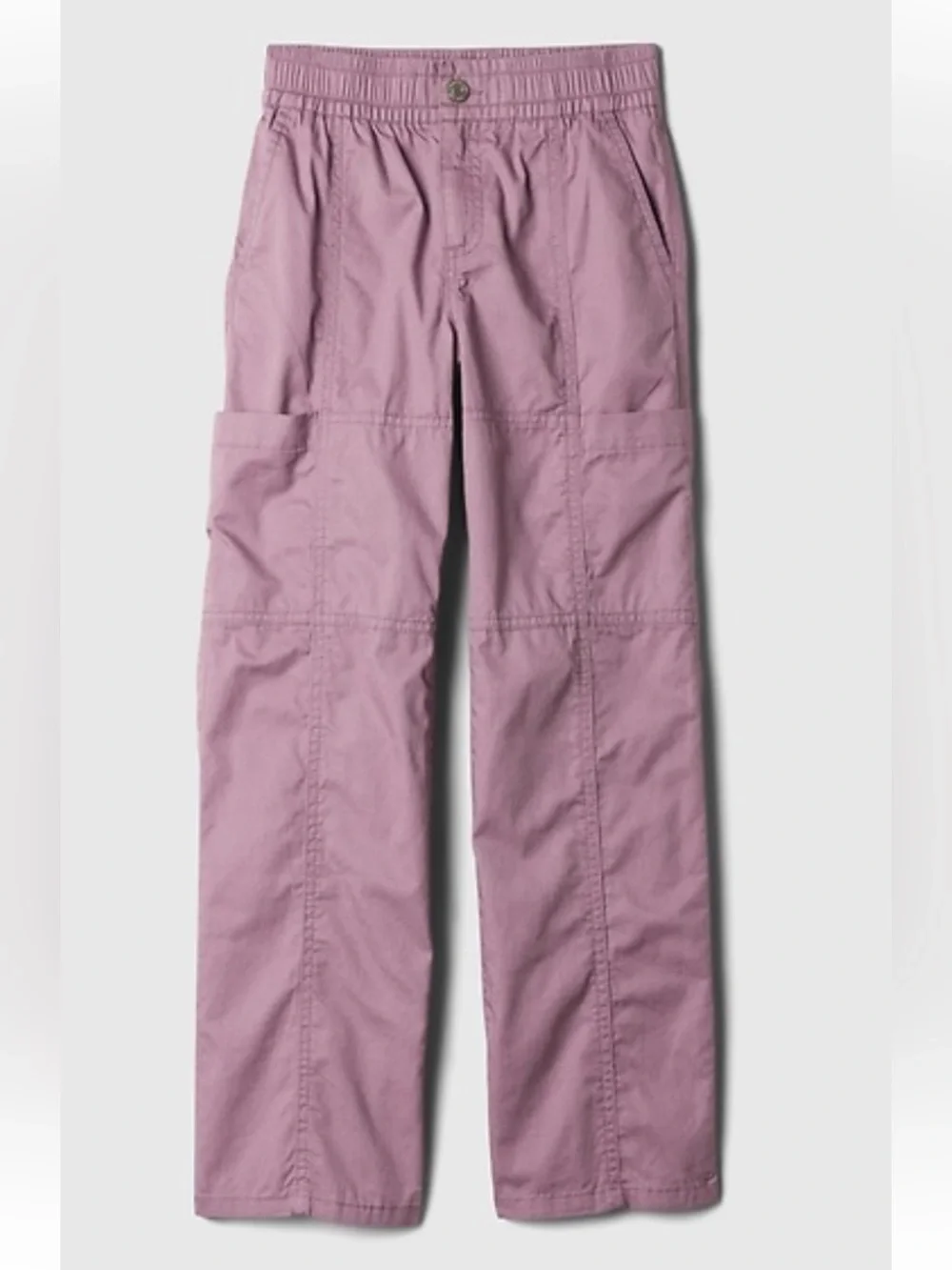 GAP Kids Seamed Pull-On Parachute Cargo Pants Size: M(8) Purple Amethyst